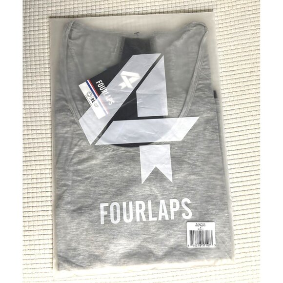 FourLaps Surge Tank Two Tone Heather Grey, Size Small, NWT - Picture 5 of 5